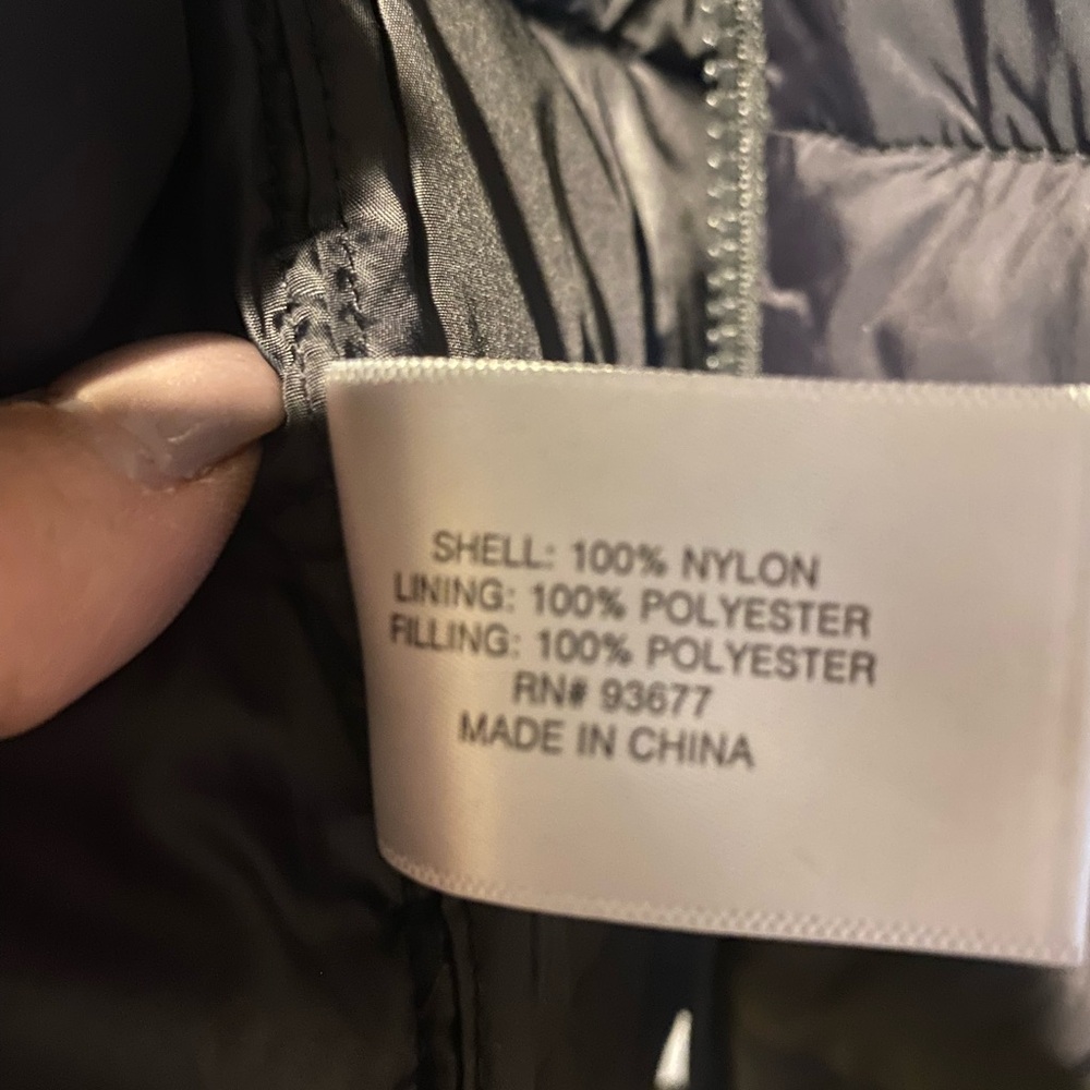 St. John's Bay Black Quilted Hooded Puffer Jacket - Picture 7 of 12